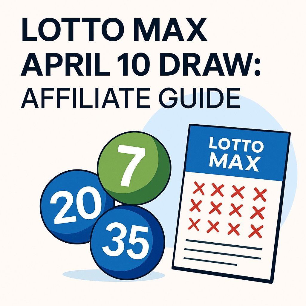 Lotto Max April 10 Draw: Affiliate Guide